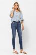 Judy Blue Mid Rise Skinny with Handsanding Wash