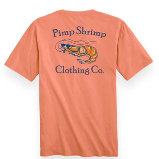 Original Logo Short Sleeve Peach Daiquiri | Pimp Shrimp Clothing Co