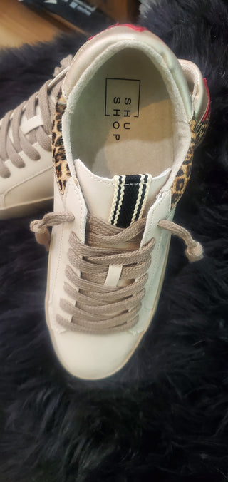 Leopard Hair on Hide Star Sneaker Shushop
