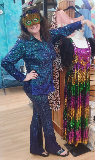 Mermaid Sequin Bell Pant