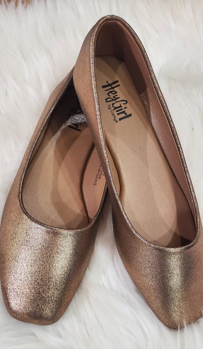 Over it Bronze Ballet Flat