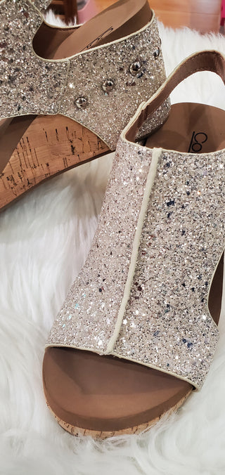 Corky Carley Beige New Glitter