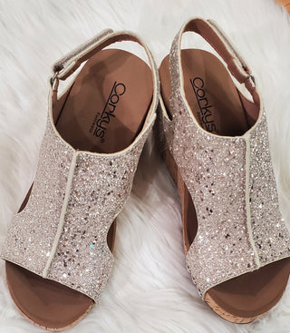 Corky Carley Beige New Glitter
