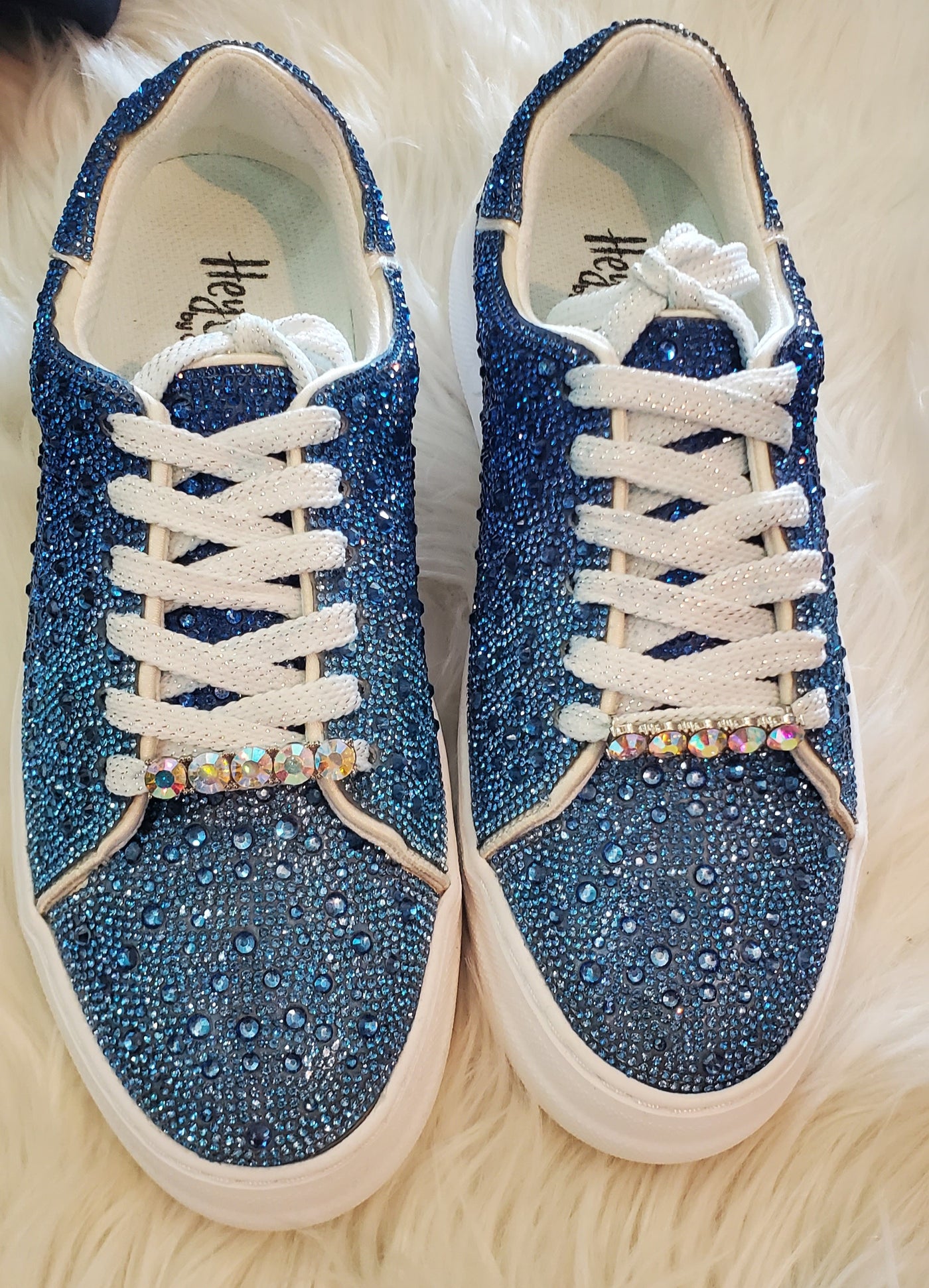 Blue Ombre Bedazzle Sneaker