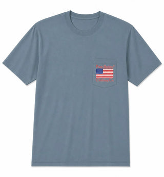 Off Road Short Sleeve American Slate | Pimp Shrimp Clothing Co