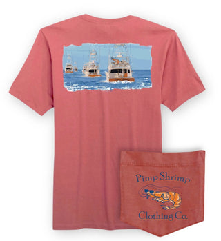 Gone Fishing Short Sleeve Brick | Pimp Shrimp Clothing Co