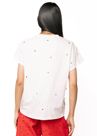 Queen of Sparkles White Santa In a Martini Glass Tee