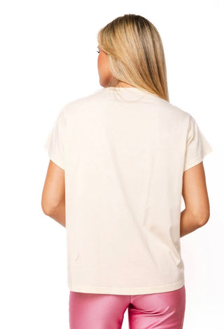 Queen of Sparkles Beige Majhong Christmas Tree Tee