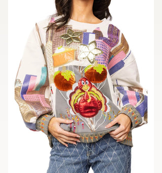 Queen of Sparkles Multi Thanksgiving Day Parade Sweatshirt