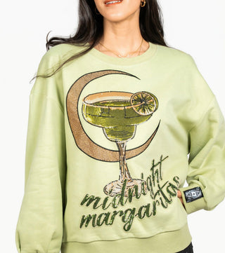 Queen of Sparkles Licensed Green Midnight Margarita Sweatshirt