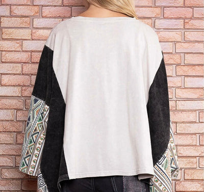 Sonny and Cher Pancho Sleeve Top