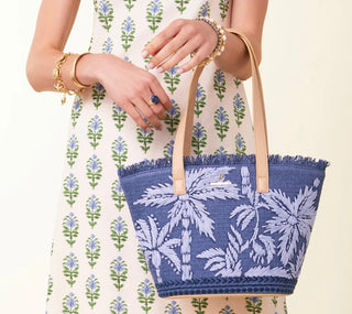 Small Tote Ogeechee Blue Palm