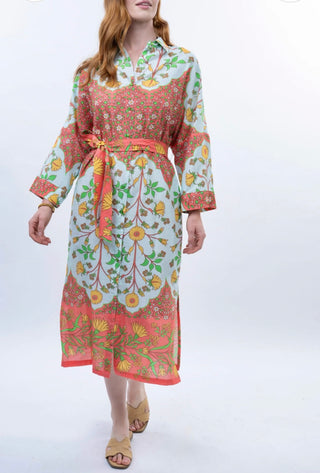 Uncle Frank Bordered Shirt Dress