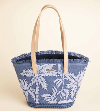 Small Tote Ogeechee Blue Palm