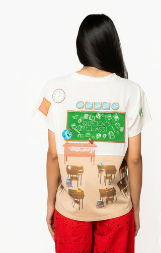 Queen of Sparkles Classroom Scene Tee