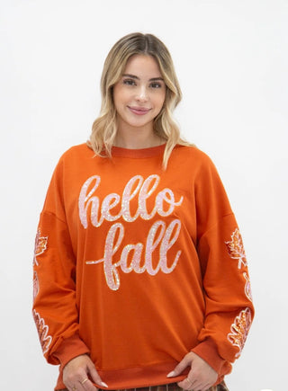 Grace+Emma Hello Fall Top