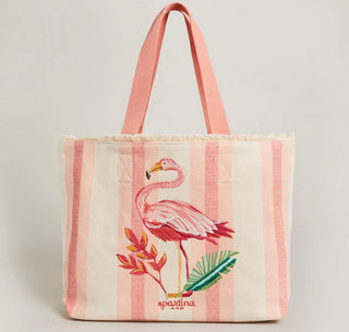 Beach Tote Tropical Flamingo
