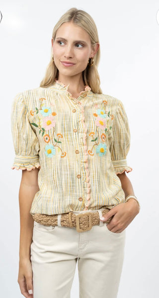 Ivy Jane Ribbon Embroidered Blouse