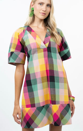 Uncle Frank Checked Shift Dress