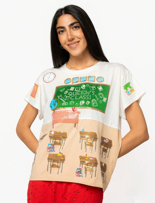 Queen of Sparkles Classroom Scene Tee
