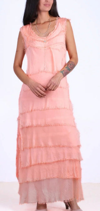 Peony Siena Maxi Cha Cha Dress Italian Silk