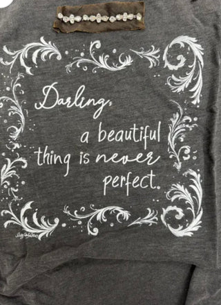 Darling Ripped Tee in Black