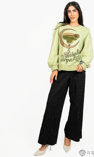 Queen of Sparkles Licensed Green Midnight Margarita Sweatshirt