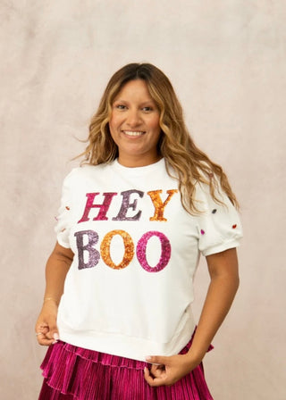 Grace+Emma Hey Boo Tee