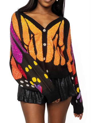 Queen of Sparkle Sequin Butterfly Wing Cardigan