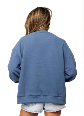 Queen of Sparkles Navy Vintage Corning wear Sweatshirt