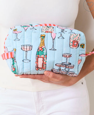 Print Fresh Champagne Tower Pouch