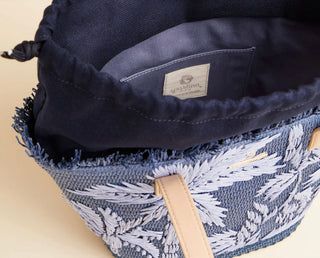 Small Tote Ogeechee Blue Palm