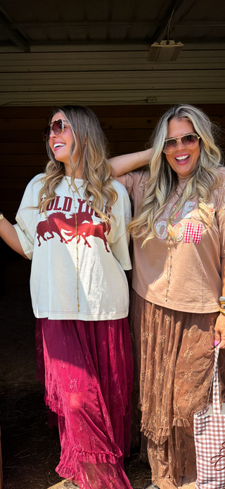 Blooming Maxi Skirt Brown
