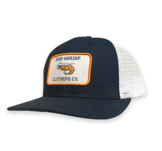 Navy Trucker Hat | Pimp Shrimp Clothing Co