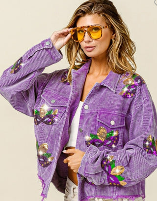 Mardi Gras Corduroy Jacket
