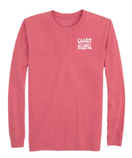 Sandpiper Wave Long Sleeve Tee Brick by: Coast Hippie
