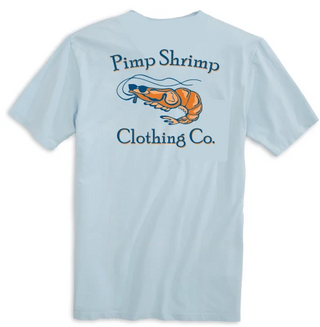 Original Logo Short Sleeve Chambray | Pimp Shrimp Clothing Co