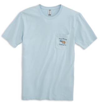 Original Logo Short Sleeve Chambray | Pimp Shrimp Clothing Co